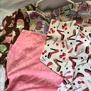 Scrub tops (4) extra large